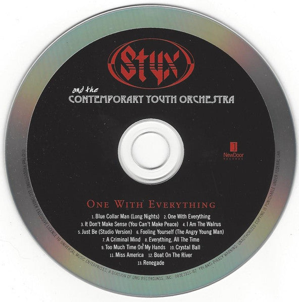 Styx : One With Everything (CD, Album)