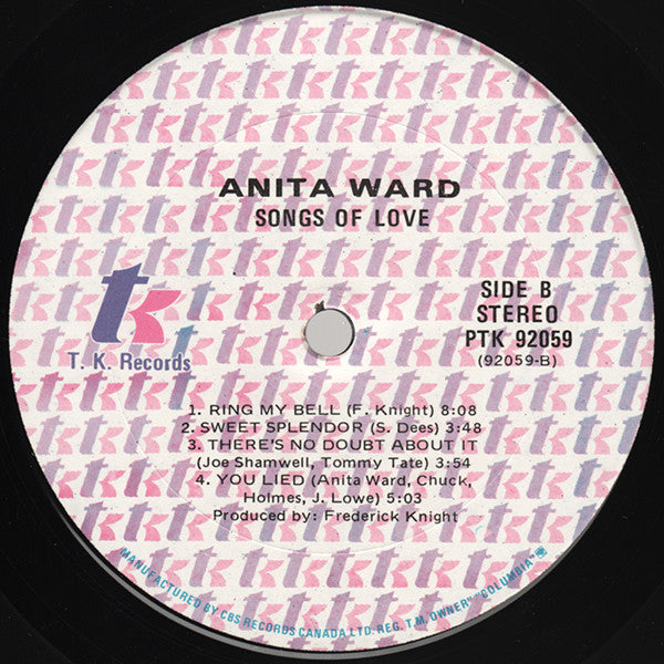 Anita Ward : Songs Of Love (LP, Album)