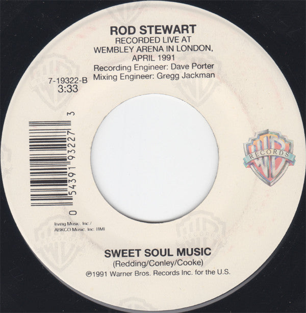 Rod Stewart With The Temptations : The Motown Song (7")