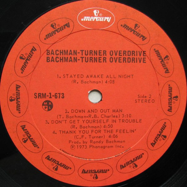 Bachman-Turner Overdrive : Bachman-Turner Overdrive (LP, Album, Gat)