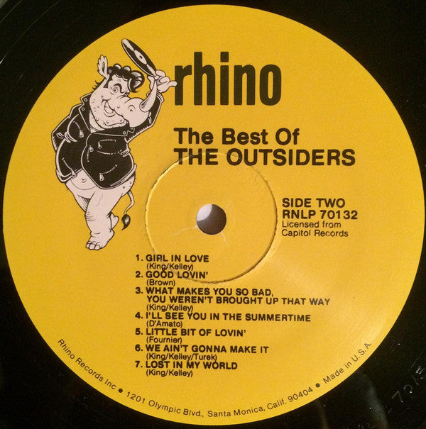 The Outsiders (4) : The Best Of The Outsiders (LP, Comp, Rai)
