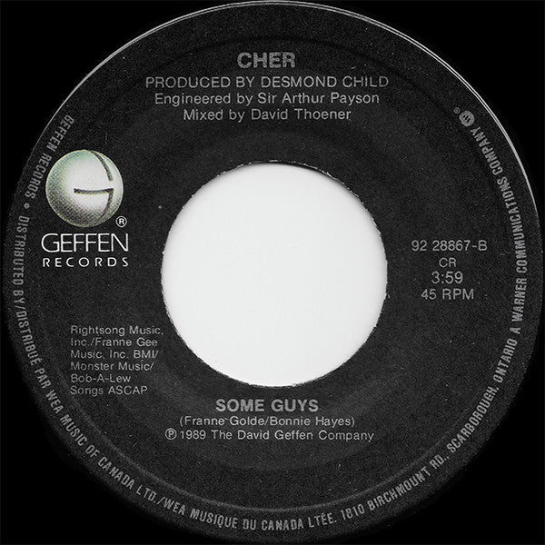 Cher : If I Could Turn Back Time (7", Single)