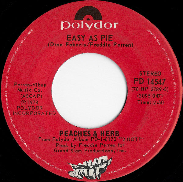Peaches & Herb : Reunited (7", Single)