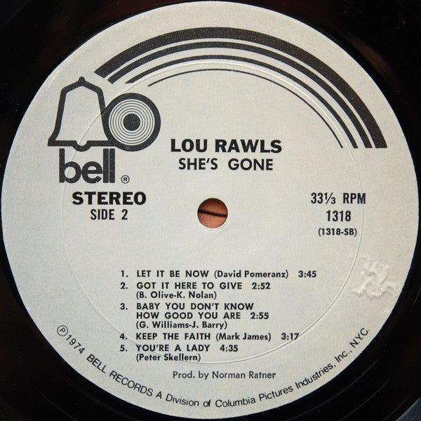 Lou Rawls : She's Gone (LP, Album, Mon)