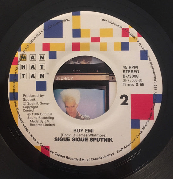 Sigue Sigue Sputnik : 21st Century Boy (7", Single)