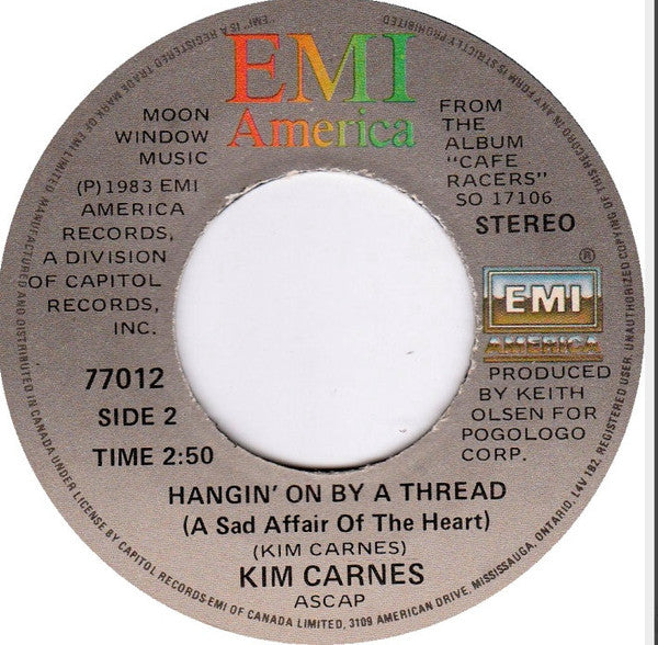 Kim Carnes : Young Love (7", Single)
