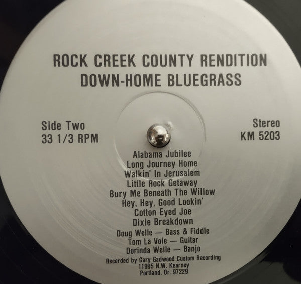 Rock Creek County Rendition : Down-Home Bluegrass (LP, Album)