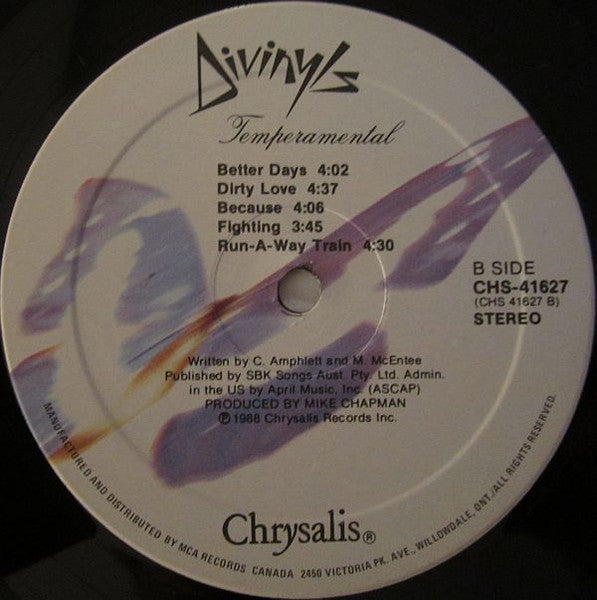 Divinyls : Temperamental (LP, Album)