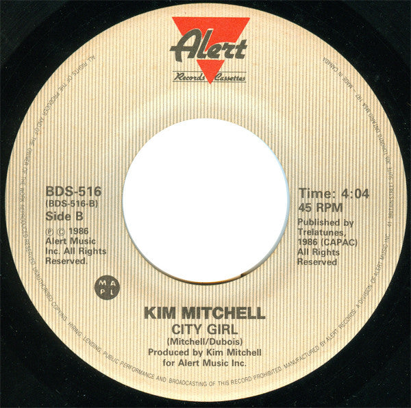 Kim Mitchell : Easy To Tame (7", Single)