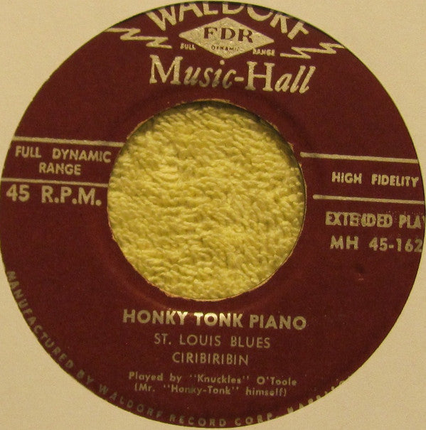 Knuckles O'Toole : Honky Tonk Piano (7", EP)