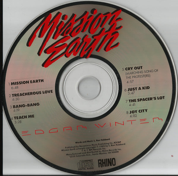 Edgar Winter : Mission Earth (CD, Album, RE)