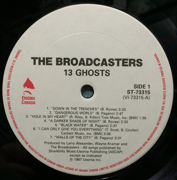 The Broadcasters (2) : 13 Ghosts (LP, Album)
