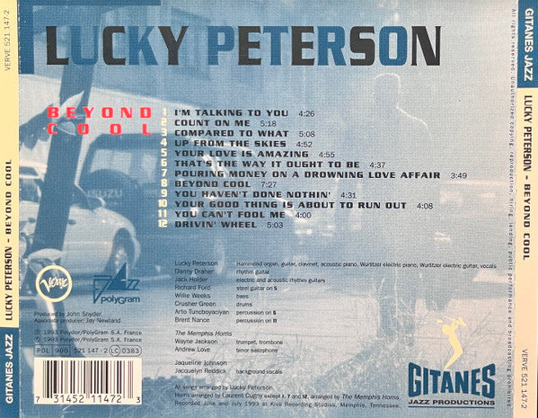Lucky Peterson : Beyond Cool (CD, Album)