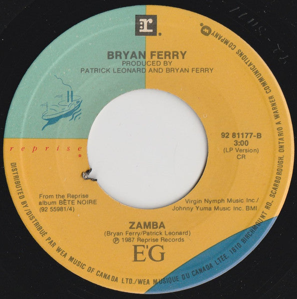 Bryan Ferry : Kiss And Tell (7", Single)