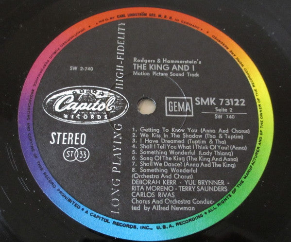 Rodgers And Hammerstein* : The King And I (A 20th Century-Fox Cinemascope 55 Picture) (LP, Album, RE)