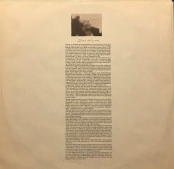 Steve Winwood : Chronicles (LP, Comp, Club)