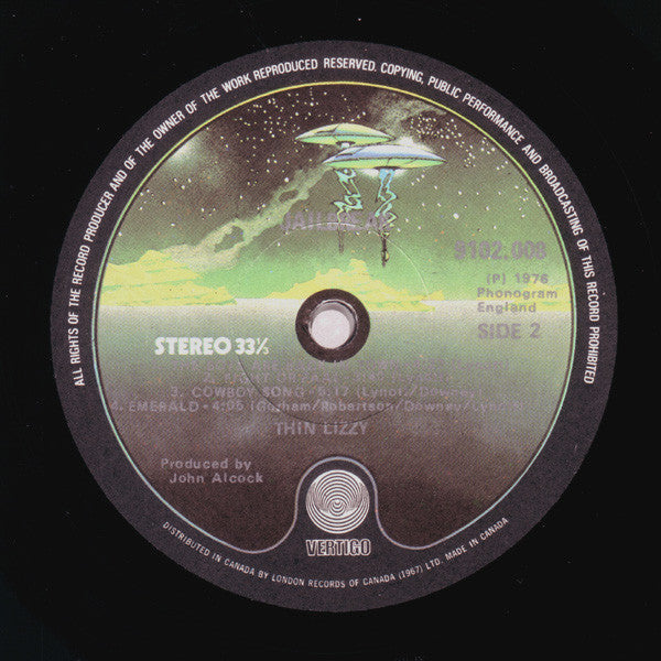 Thin Lizzy : Jailbreak (LP, Album, RE)