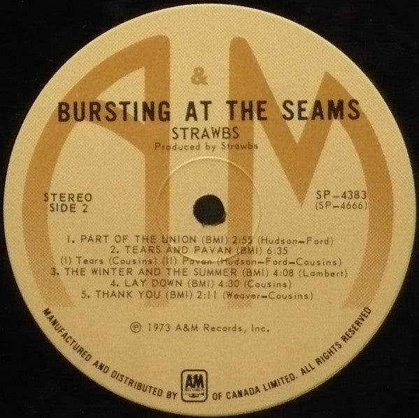 Strawbs : Bursting At The Seams (LP, Album, RE)