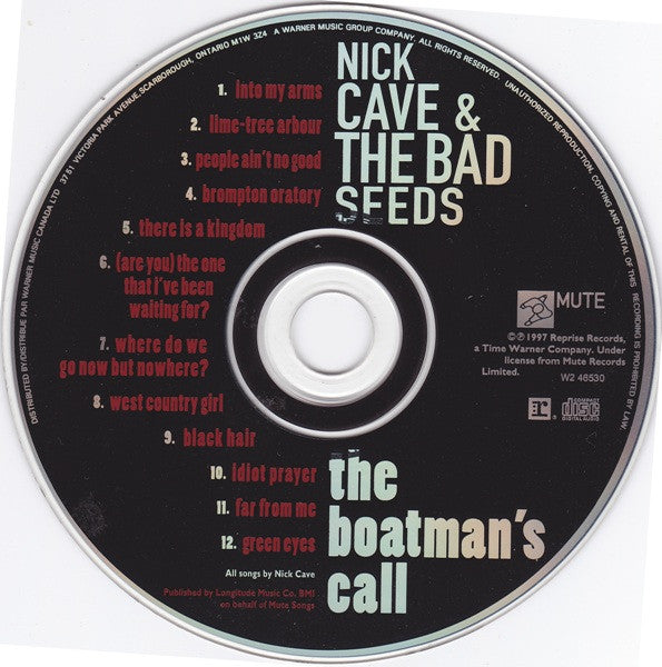 Nick Cave & The Bad Seeds : The Boatman's Call (CD, Album, Club)