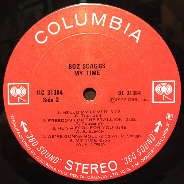 Boz Scaggs : My Time (LP, Album)