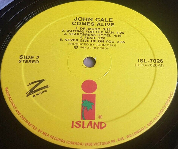 John Cale : John Cale Comes Alive (LP, Album)