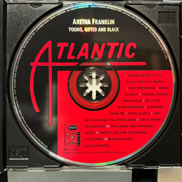 Aretha Franklin : Young, Gifted And Black (CD, Album)