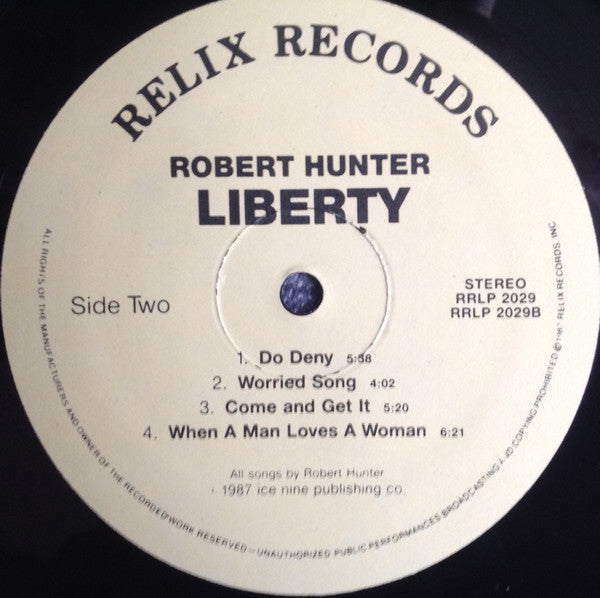 Robert Hunter : Liberty (LP, Album)