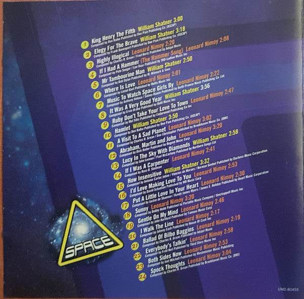 Leonard Nimoy & William Shatner : Spaced Out! A Unique Collection Of Songs (CD, Comp)