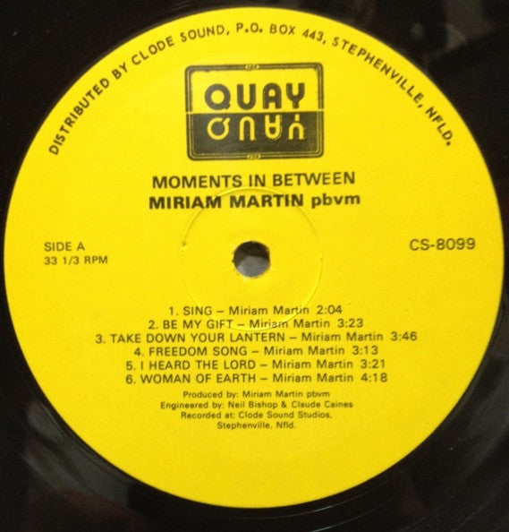 Miriam Martin : Moments In Between (LP, Album)
