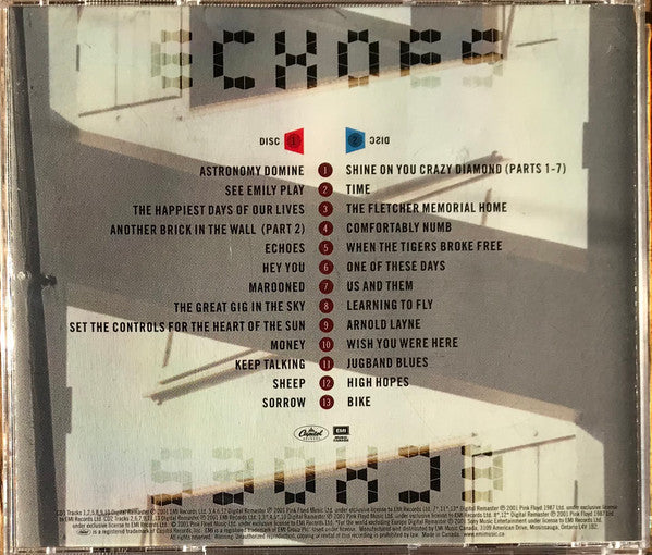 Pink Floyd : Echoes (The Best Of Pink Floyd) (2xCD, Comp, RE, RM, O-c)
