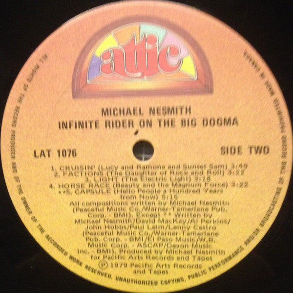 Michael Nesmith : Infinite Rider On The Big Dogma (LP, Album)