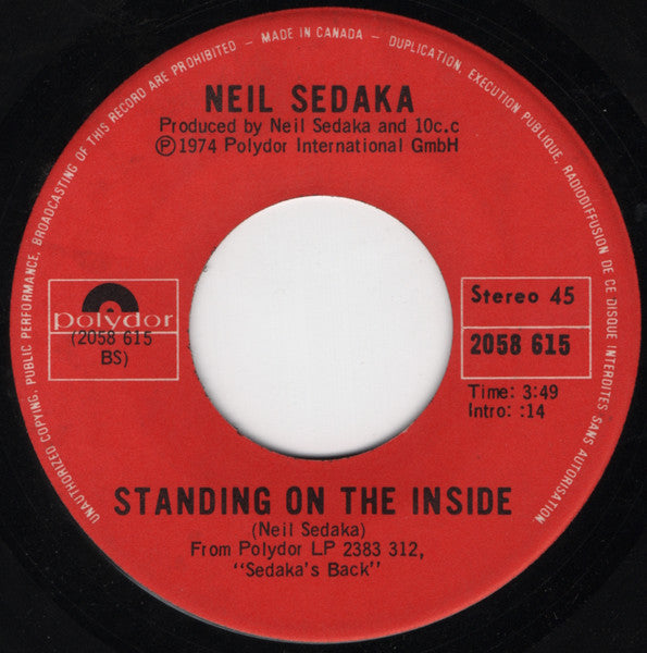 Neil Sedaka : That's When The Music Takes Me (7", Single)