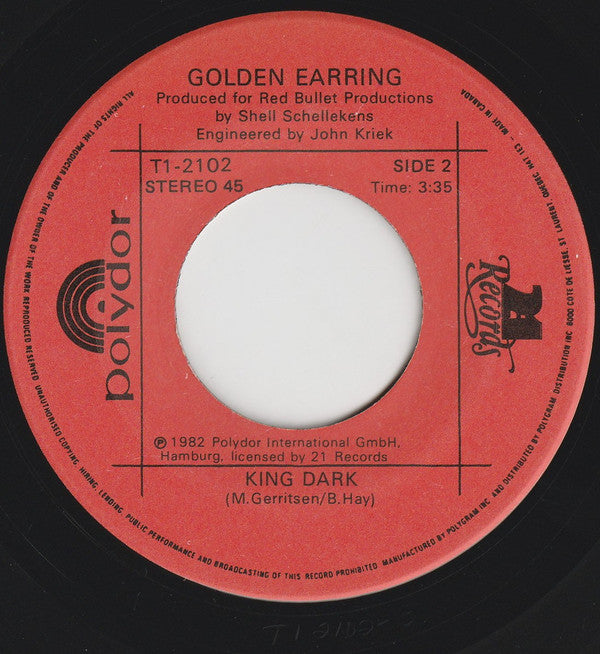 Golden Earring : Twilight Zone (7", Single)
