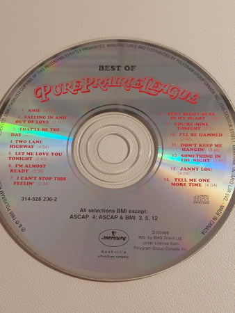 Pure Prairie League : Best Of Pure Prairie League (CD, Comp, Club, BMG)