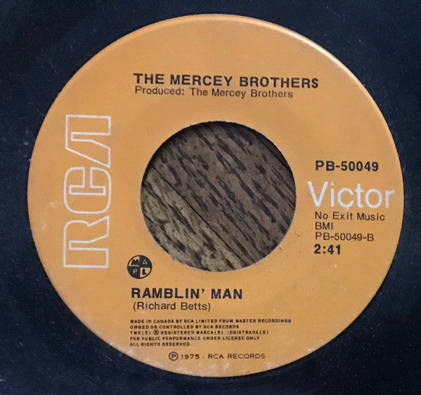 The Mercey Brothers : Did You Hear My Song (7", Single)