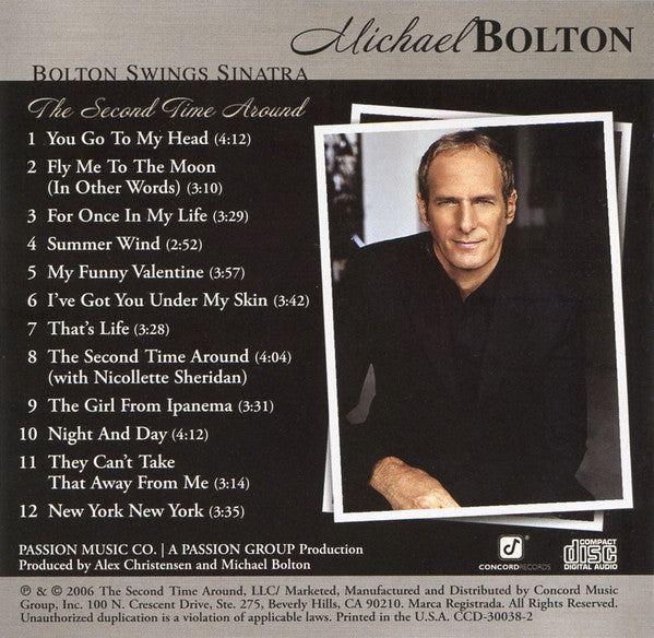 Michael Bolton : Bolton Swings Sinatra (The Second Time Around) (CD, Album)