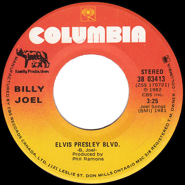 Billy Joel : Allentown (7", Single)