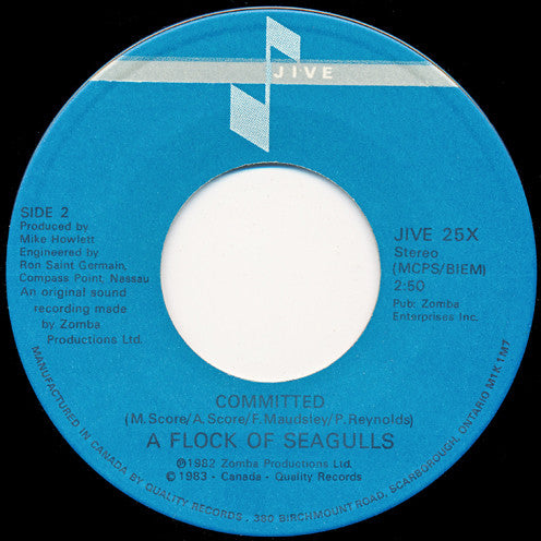 A Flock Of Seagulls : Wishing (If I Had A Photograph Of You) (7", Single)