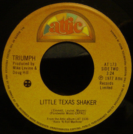 Triumph (2) : Rocky Mountain Way (7")