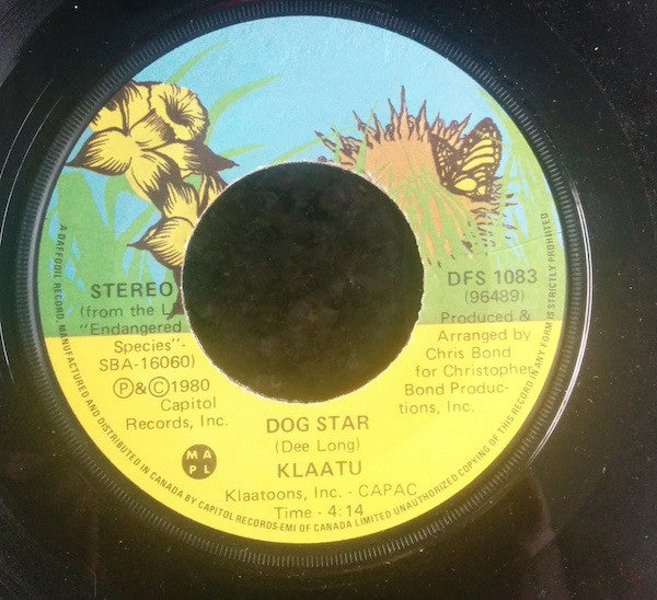 Klaatu : Knee Deep In Love (7", Single)