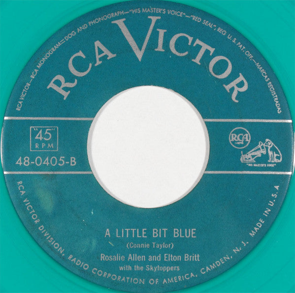 Elton Britt And Rosalie Allen With The Skytoppers : It Is No Secret / A Little Bit Blue (7", Gre)