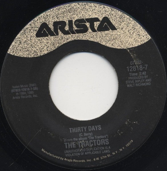 The Tractors : Badly Bent (7", Single)