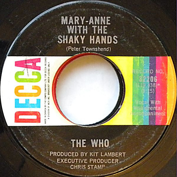 The Who : I Can See For Miles (7", Single)