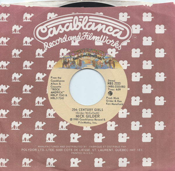 Nick Gilder : Prove It (7", Single)