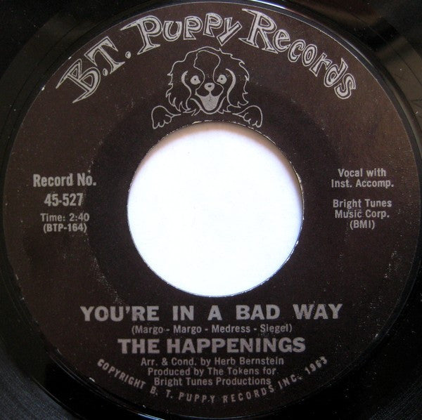 The Happenings : I Got Rhythm (7", Single, Styrene, Mon)