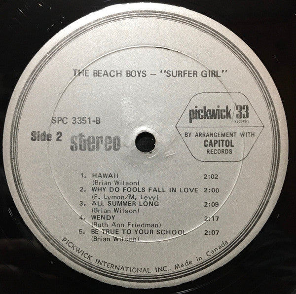 The Beach Boys : Surfer Girl (LP, Comp)