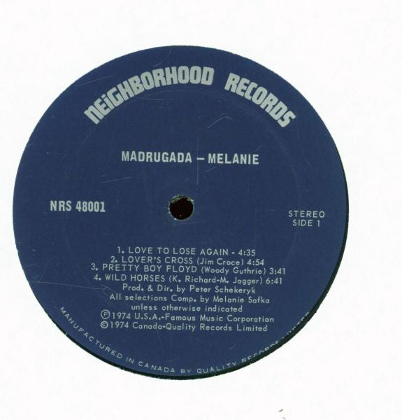 Melanie (2) : Madrugada (LP, Album)