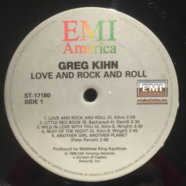 Greg Kihn : Love And Rock And Roll (LP, Album)
