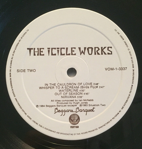 The Icicle Works : The Icicle Works (LP, Album, RP)