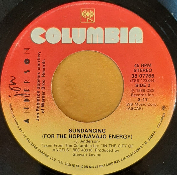 Jon Anderson : Hold On To Love (7")